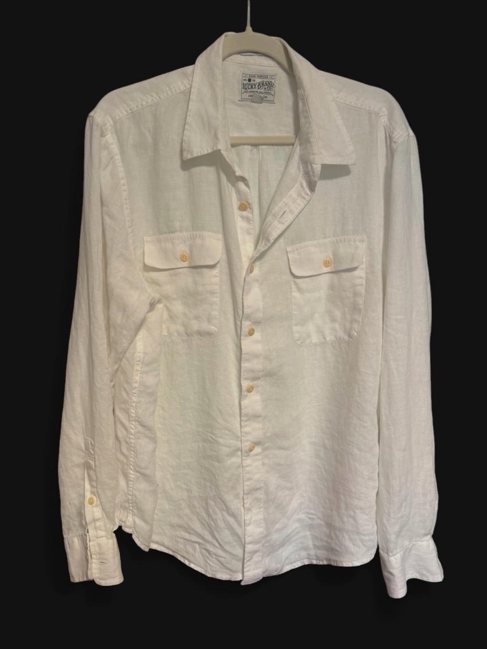 Lucky Brand White Lightweight Men's Shirt Jacket